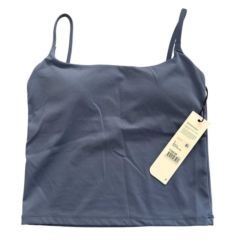 Elite Eleven EE Performance Solza Core Tank Mid Blue Square Neck Camisole L